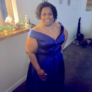 Royal Blue ball dress